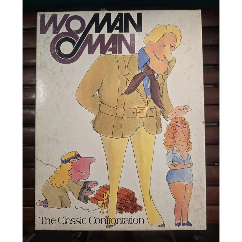 Woman & Man: The Classic Confrontation 1971 Vintage Board Game Complete -Dice